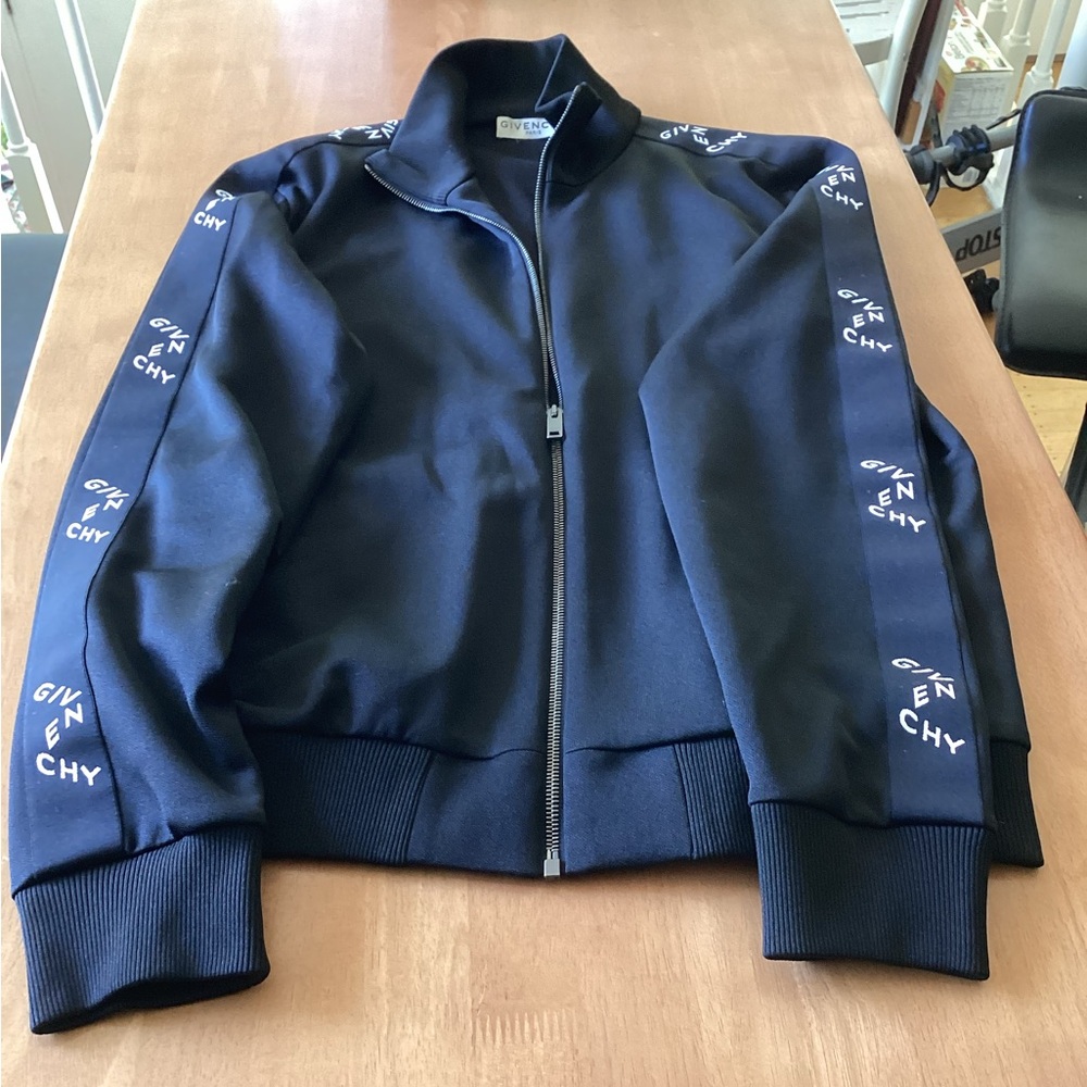 Givenchy Black Refracted Zip-Up Track Jacket